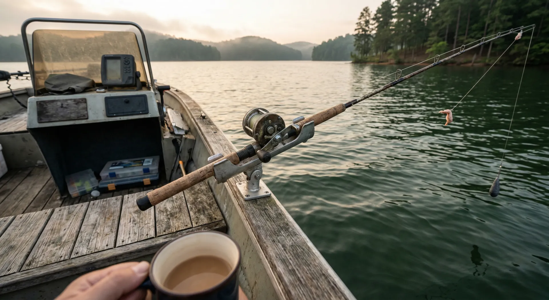 Downline fishing for Lake Lanier stripers
