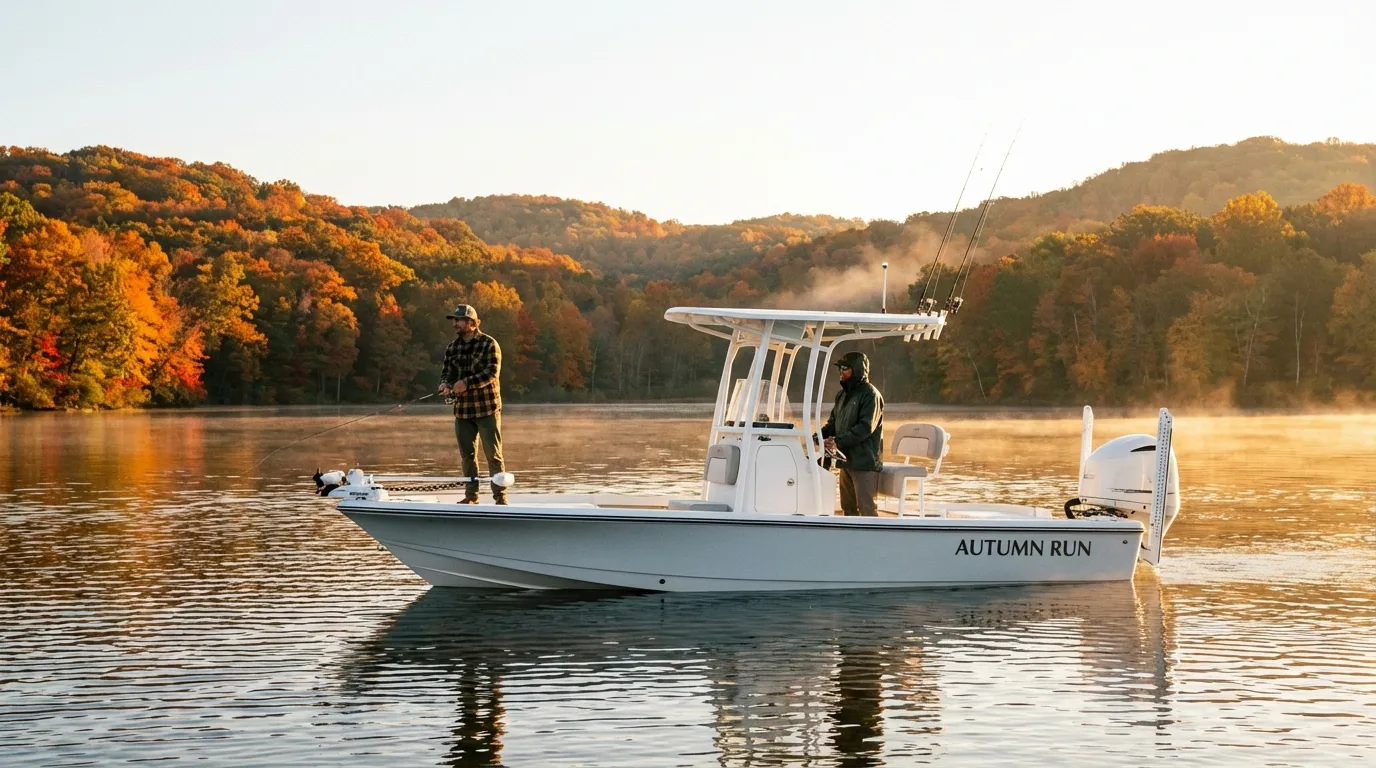 Fall striper fishing on Lake Lanier