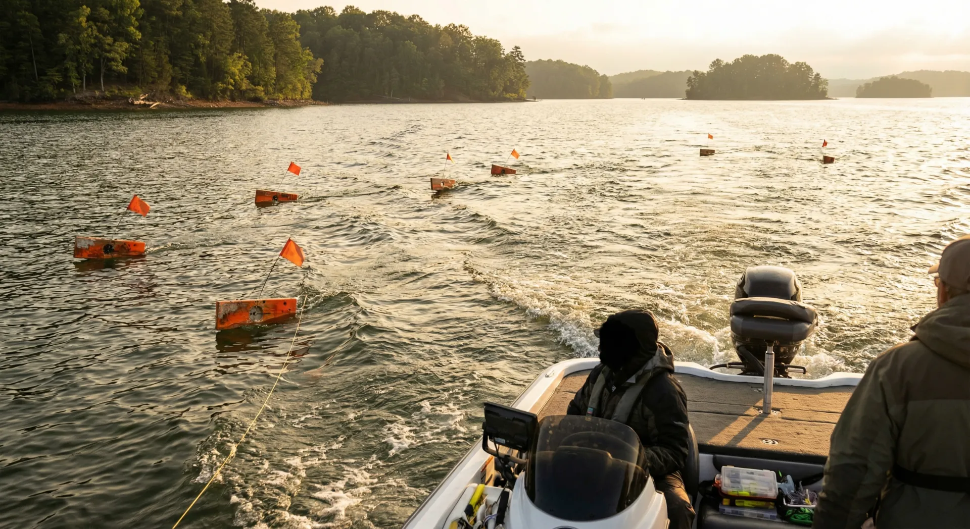 Planer boards for Lake Lanier stripers