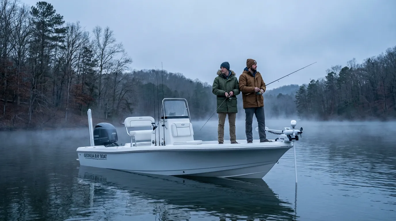 Winter striper fishing on Lake Lanier